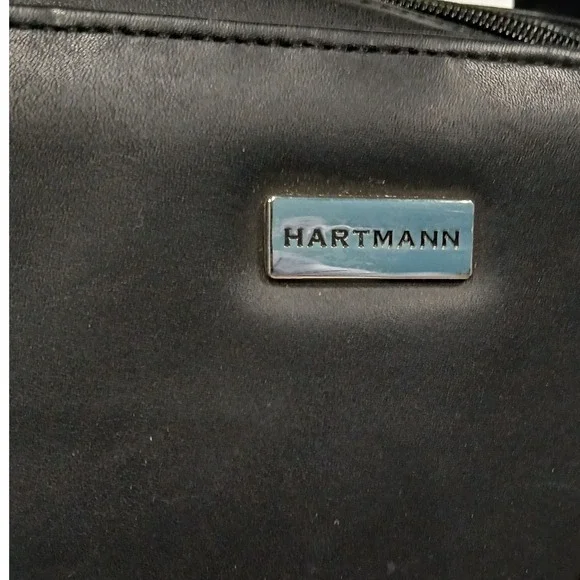 NEW Hartmann Limited Edition Black Leather Laptop Lawyer Briefcase Messenger Bag - Picture 2 of 10